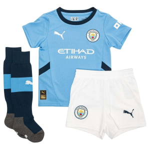 Fußball Trikot Kinder Manchester City Heim Trikotsatz 2024 2025